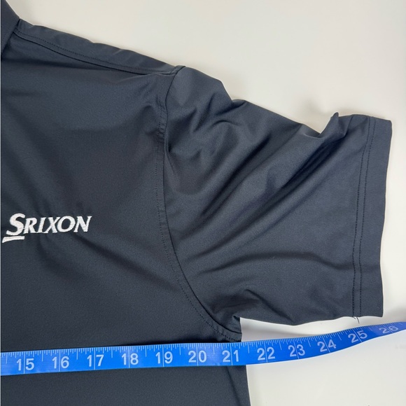 Turtleson Mens Golf Polo Shirt Black Srixon Embroidery Logo Size Medium EUC!!!! - Picture 7 of 7